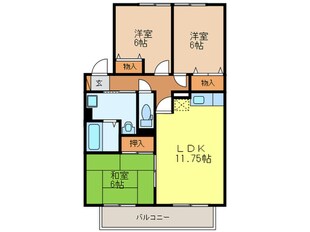 ２３番館　Ａの物件間取画像